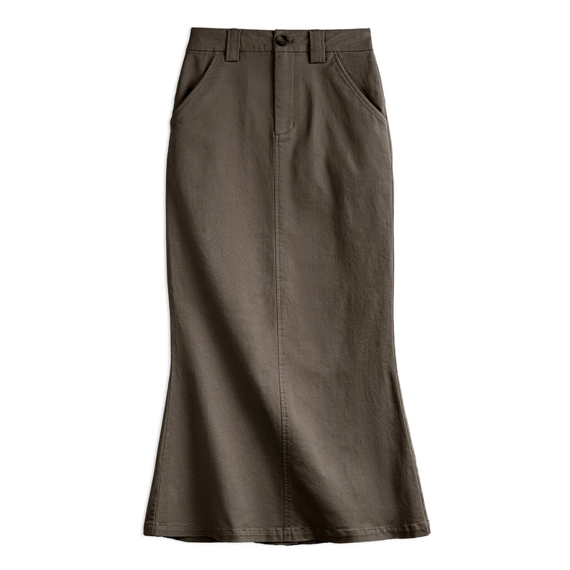 Skirt for Women Versatile Elegant Long Half-body Skirt Dress Slight Stretch
