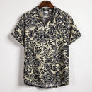 Men Shirts Holiday Breathable Party Pattern Regular Regular Length