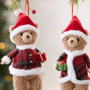 Christmas Bear Christmas Tree Hanging Family Room Decoration Fabric Teddy Bear Hanging