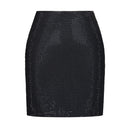 Luxury Mesh Full body Water Diamond Sparkling Slim Fit Zipper Short Women's Short Skirt