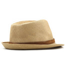 Summer Fedora Hat for Men Elegant short Brim Panama Top Jazz Beach Classic Cap