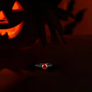 925 Sterling Silver Round Cut 6.5 Moissanite Ring for Women Man Halloween Christmas Personality Fine Jewelry