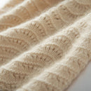 Cashmere Hat for Women Casual Knitted Jacquard Beanies Solid Soft Keep Warm Female Cap