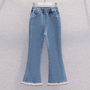 Jeans for Girls Trousers Denim Pants Spring Autumn Teenagers