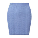 Spring And Summer Women's Dark Pattern Knitted Half Body Short Skirt