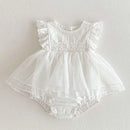 Summer 0-24M Children Clothes Baby Girls Romper Embroidery Toddler Baby Girls Jumpsuit