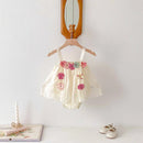 Baby Girls Summer Clothing 0-2Y Girl Infant Flower Suspender Bodysuit Straps Jumpsuit