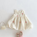 Girls Flower Vest Dress Summer Baby Dress Children Summer Princess Dress