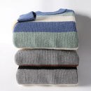 Men's Striped Knitted Sweaters Loose Round Neck Pullovers Style Streetwear Male Jumper Autumn Casual Men Clothing