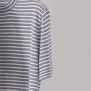 Women Stripes Breathable Tshirt Summer O-Neck Loose Casual Short Sleeve Tee for Female