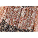 Autumn Women Patchwork Short Dress Vintage Long Sleeve Round Neck Female Casual Dresses