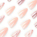 24 PCs Long Pieces of French Glitter Nail