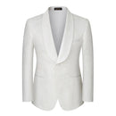White Jacquard Dress Three-piece Groom Dress Big Size Explosion Four Seasons Men Suits 3 Piece