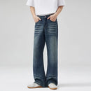 Flared Jeans Men Boot Cut Denim Pants Slim Spring Summer Jeans Full Length Bell Bottom Trousers