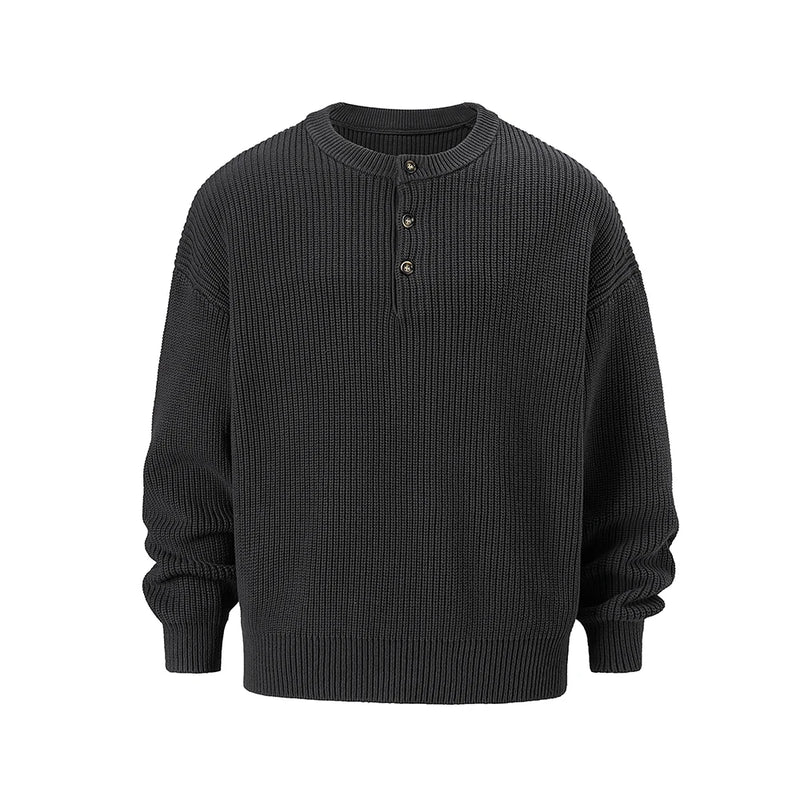 Mens Sweater Spring and Autumn Knitted Loose Clothes Oversized Sweaters
