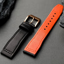 Handmade Bronze Buckle Strap Head Leather Suitable for Pilot's Pure Copper Watchband
