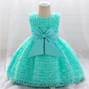 Kids Dress for Girls Baby Birthday Party Dress Princess Casual Mesh Girl Clothes Sleeveless Evening Dresses