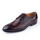 Luxury Mens Leather Shoes Genuine Leather Elegant Dress Derby Formal Shoe