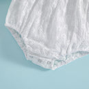 Baby Bodysuit Long Sleeve Hollow Out Flower Embroidered Jumpsuits Short Playsuit Baby Girl Spring Fall Clothes