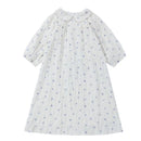 kids girls summer floral print white cotton flare dress child teen girl cotton lining dresses