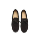 Women retro round toe oxfords 3.5cm mid heels black pumps