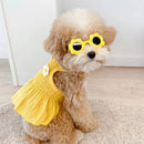Spring Summer Pet Clothes Kitten Puppy Lovely Princess Skirt Small and Medium-sized Dog Vest Solid Dress