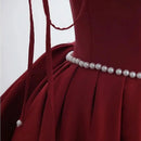 Bride Wedding Dress Beads Maxi Dress Elegnat Banquet Dress Formal Dress