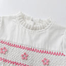 Autumn Girls Clothes Kids Dress Long Sleeve Children Baby Infants Princess Fairy Party Dresses with Hairband White