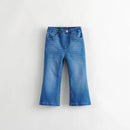 Girls Casual Jeans Flared Pants Kids Pants for Autumn