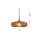 Wood Pendant Lights Modern Home Decor Living Room Ceiling Lighting Fixtures Walnut Wood