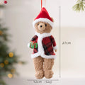 Christmas Bear Christmas Tree Hanging Family Room Decoration Fabric Teddy Bear Hanging