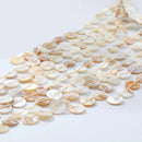 Shell Round Beaded Long Chain Tassel Pendant Necklace for Women