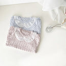 Baby Knitted T-shirt Toddler Gilrs Summer Hollow Out Shirts Children Clothing 0-4Y