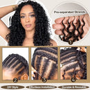 Crochet Human Hair Raw Real Hair Extensions Kinky Straight Knotless Pre-Separated Hair For Braiding Burmese Curly Miracle Knots