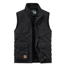 Spring and Autumn Men Casual Vest Solid Loose Multi-pocket Vest Outdoor Mountaineering Tactical Sports Top Men Clothing