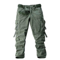 Men Basic Cargo Pants Trouser Outdoor Casual Cotton Pants Male