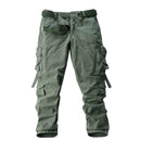 Men Basic Cargo Pants Trouser Outdoor Casual Cotton Pants Male