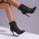 Women's Ankle Boots Short Boot Autumn Spring Denim Shoes Female