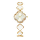 Wristwatch Featuring Four-leaf Clover Design Fresh Floral Dial Niche Elegant Women's Watch