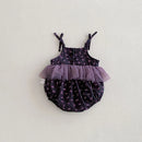 New Infant Girls Fairy Summer Printed Romper Newborn Princess Kids  Cute Dress  0-2T