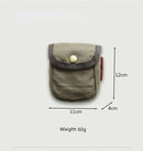 Genuine Leather Coin Purse For Men Vintage Bag Cigarette Case Key Card Holder Loop Storage Pouch