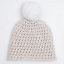Winter Baby Solid Crocheted Wool Beanie Hat Children Knitted Pompom Ball Bonnet Skullcap Hat