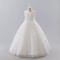 Girls Dresses for Party and Wedding Lace Sleeveless Flower Girl Dresses Summer Children Prom Dresses 3-13 Years
