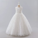 Girls Dresses for Party and Wedding Lace Sleeveless Flower Girl Dresses Summer Children Prom Dresses 3-13 Years