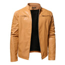 Leather Jacket Thicken Leather Coat Male Sport Locomotive Clothing Man Business Gentleman Jacket