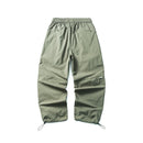 Men Waterproof Pleated Outdoor Loose Casual Cargo Pant Wide Leg Sport Trousers