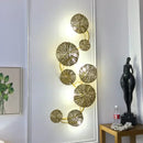Wall Lamp Gold Lotus Leaf Led Wall Lamp Nordic Bedside Living Room Decor Home Lighting Wall Sconce Lamp