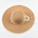 Summer Floppy Sun Hat For Women Wide Brim Oversized Beach Straw Hat Girls Seaside Travel Foldable UV Protection Cap