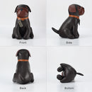 Genuine Leather Handmade Creative Dog Ornaments Bulldog Cartoon Crafts Animal Furniture Decoration Gifts