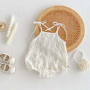 Summer baby simple lace sling jumpsuit baby girl casual thin sling jumpsuit
